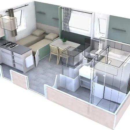 Mobil-home Avec Terrasse - 4 Pers. - Api-1-52-2154 Kemp