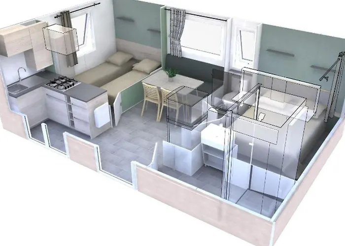 Mobil-home Avec Terrasse - 4 Pers. - Api-1-52-2154 Kemp